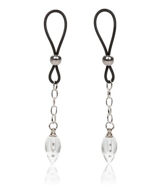 CalExotics Nipple Play Non-Piercing Nipple Jewelry Crystal Teardrop