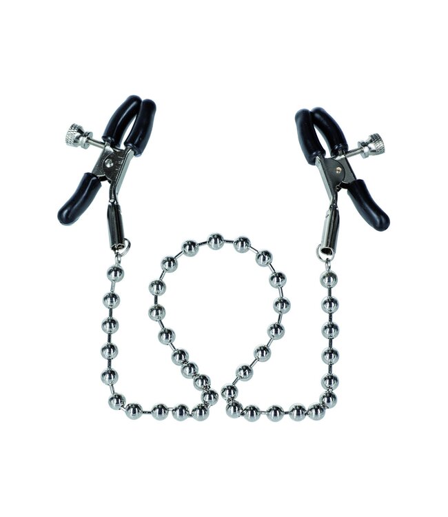 CalExotics Nipple Play Silver Beaded Nipple Clamps