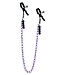 CalExotics Nipple Play Purple Chain Nipple Clamps