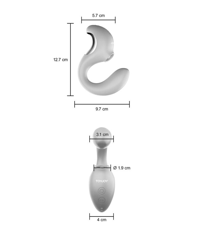 Rimba SVAKOM DuoGlow – Thrusting kralenvibrator met pulserende stimulator – Lila