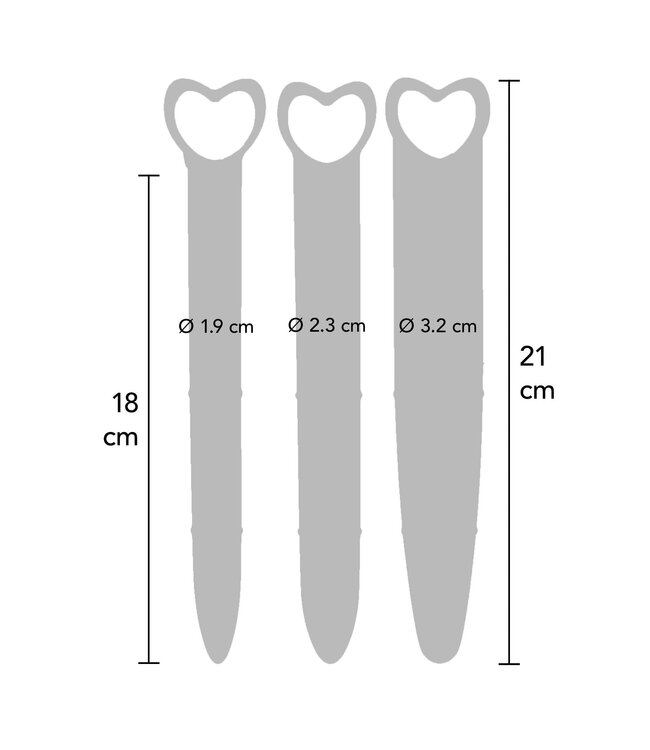 Intimate Health by Mae B Silicone Vaginal Dilators 3pcs