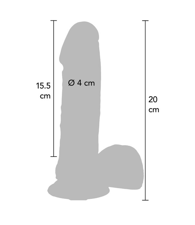 ToyJoy Get Real Silicone 20 cm Dildo