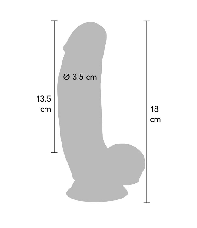 ToyJoy Get Real Silicone 18 cm Dildo