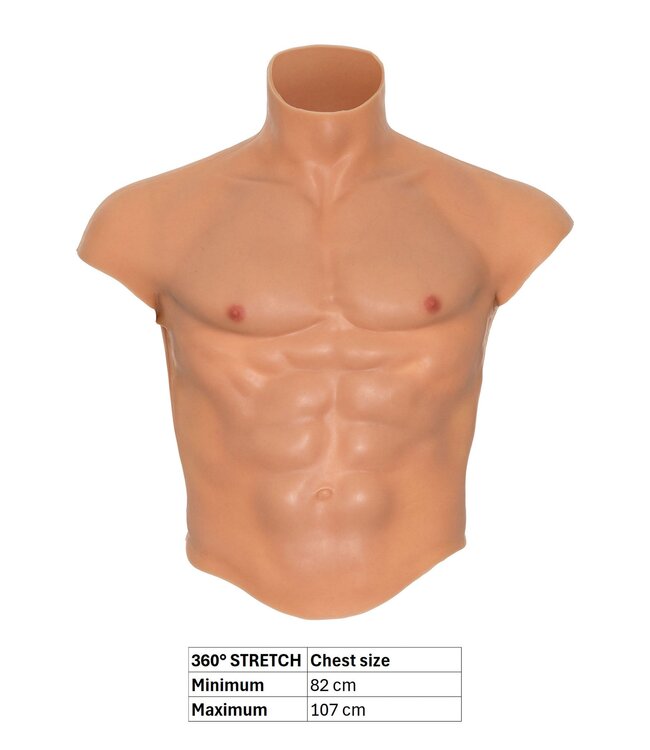 Silicone Torso Pecs and Abs