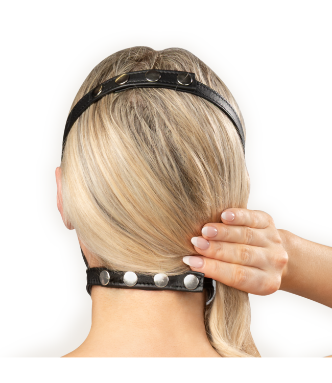 Rimba Rimba Bondage Play - Lederen Muilkorf - Zwart