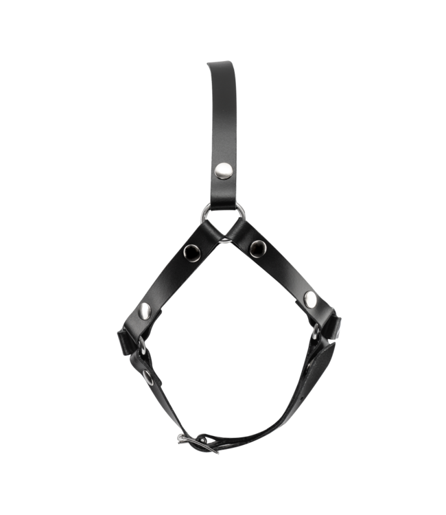 Rimba Rimba Bondage Play - Lederen Hoofdharnas - Zwart