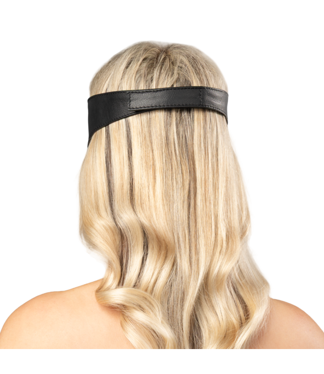 Rimba Rimba Bondage Play - Lederen Blinddoek - Zwart