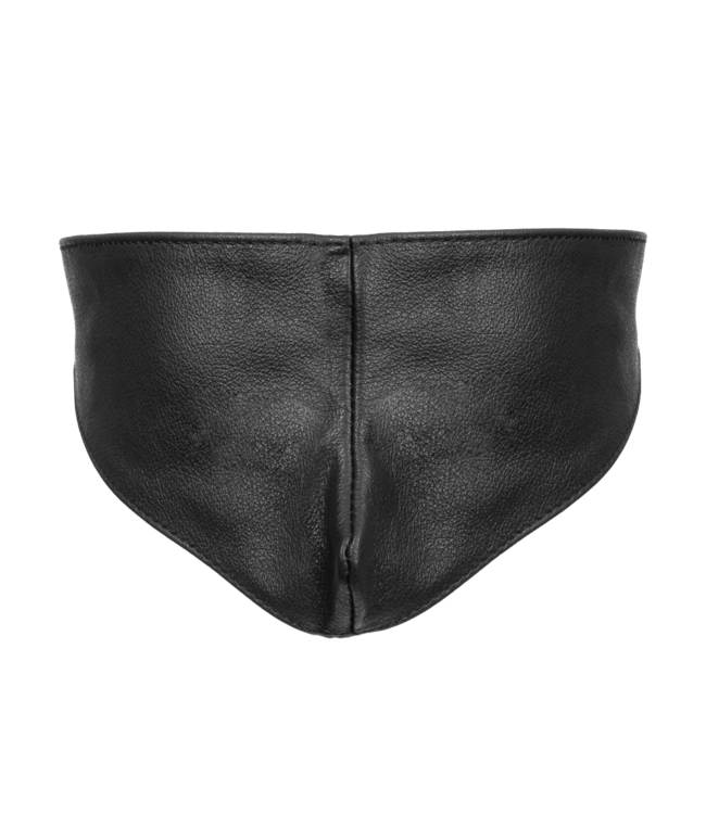 Rimba Rimba Bondage Play - Lederen Blinddoek - Zwart