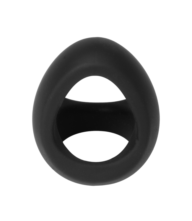 Rimba Rimba Bondage Play - Siliconen Driehoekige Cockring - Zwart