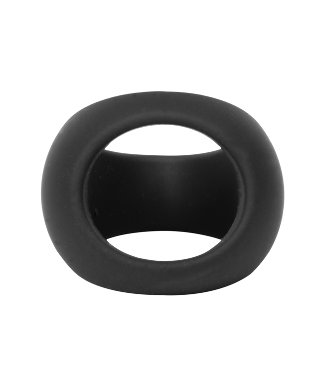 Rimba Rimba Bondage Play - Siliconen Driehoekige Cockring - Zwart