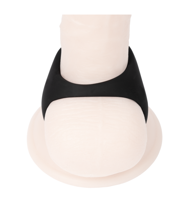 Rimba Rimba Bondage Play - Siliconen Driehoekige Cockring - Zwart