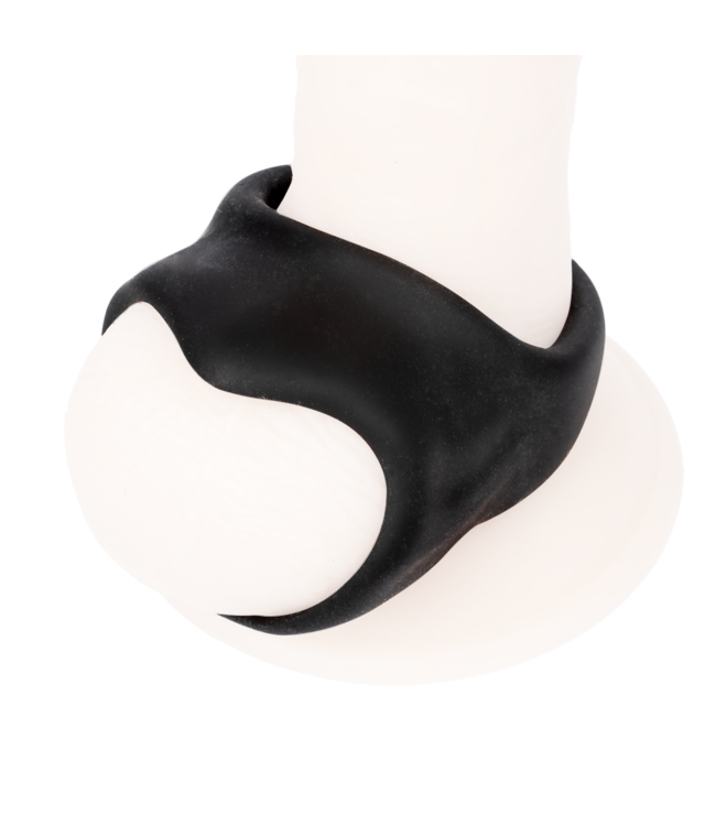 Rimba Rimba Bondage Play - Siliconen Cockring - Zwart