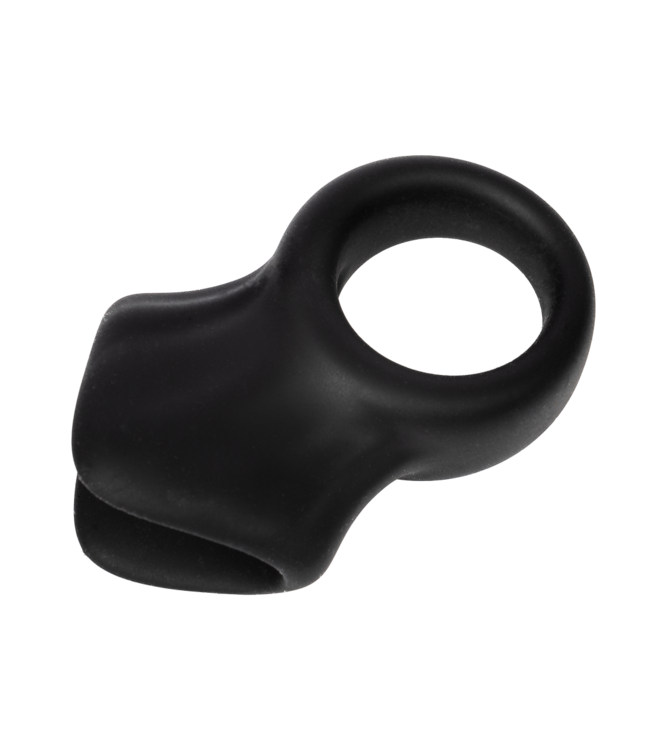 Rimba Rimba Bondage Play - Siliconen Cockring - Zwart