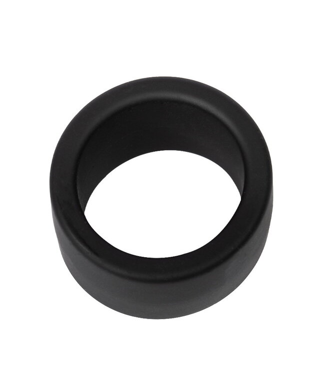 Rimba Rimba Bondage Play - Siliconen Balring - 30 mm - Zwart