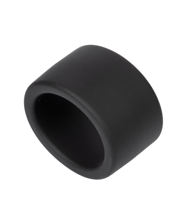 Rimba Rimba Bondage Play - Siliconen Balring - 30 mm - Zwart