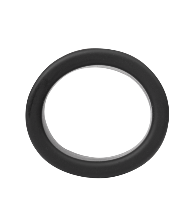 Rimba Rimba Bondage Play - Siliconen Balring - 30 mm - Zwart