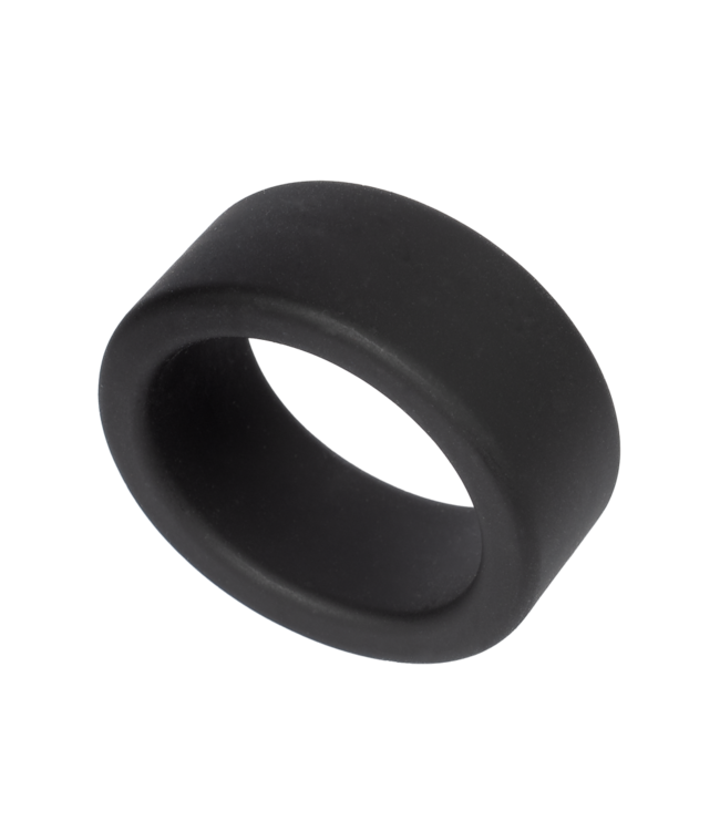 Rimba Rimba Bondage Play - Siliconen Balring - 20 mm - Zwart