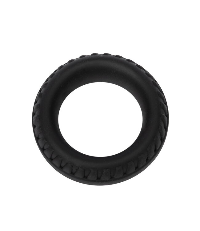 Rimba Rimba Bondage Play - Siliconen Cockring - Zwart