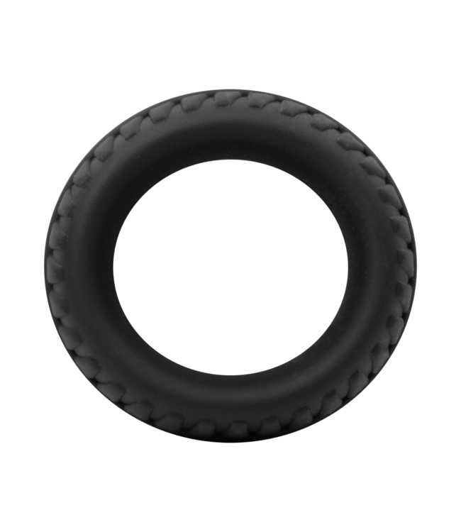 Rimba Rimba Bondage Play - Siliconen Cockring - Zwart