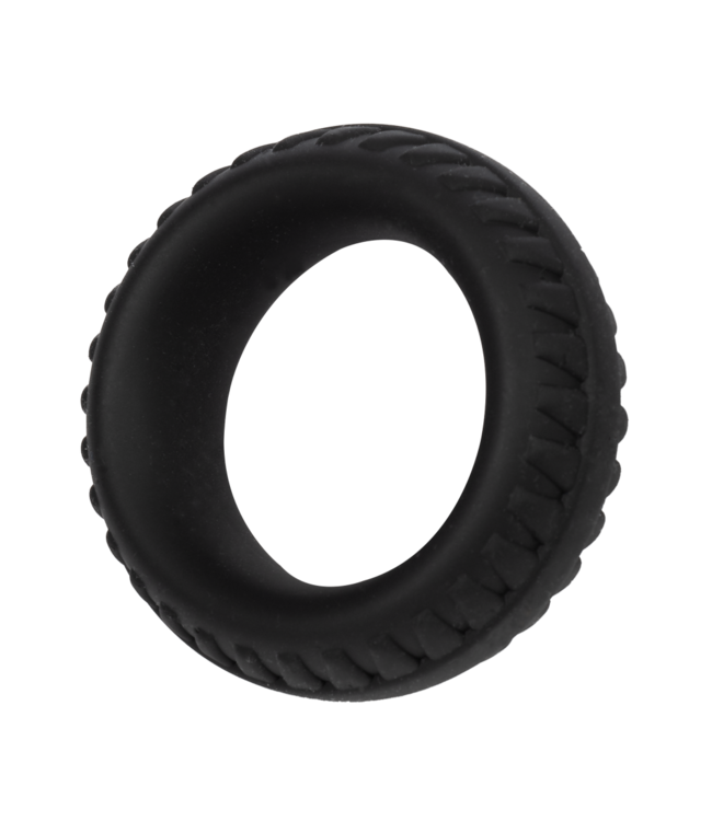 Rimba Rimba Bondage Play - Siliconen Cockring - Zwart