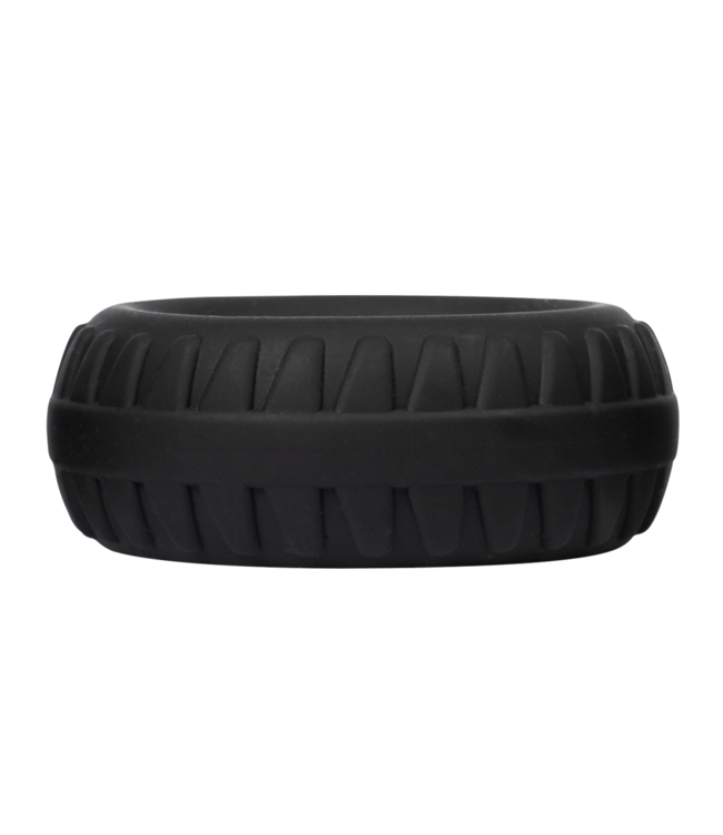 Rimba Rimba Bondage Play - Siliconen Cockring - Zwart