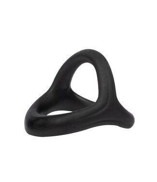 Rimba Rimba Bondage Play - Siliconen 3-Ring - Zwart