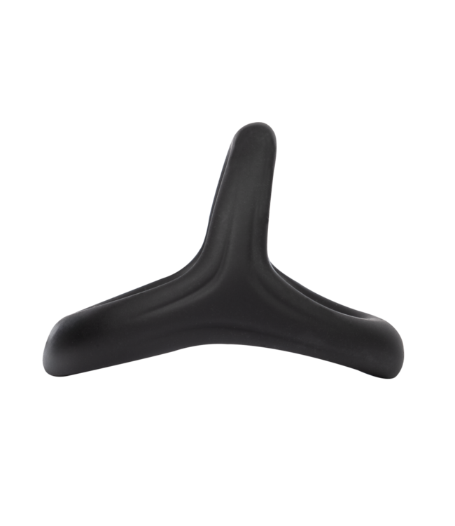 Rimba Rimba Bondage Play - Siliconen 3-Ring - Zwart