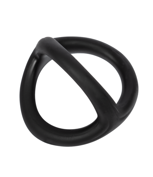 Rimba Rimba Bondage Play - Siliconen 3-Ring - Zwart