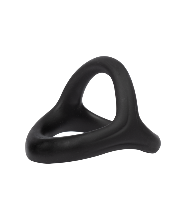 Rimba Rimba Bondage Play - Siliconen 3-Ring - Zwart