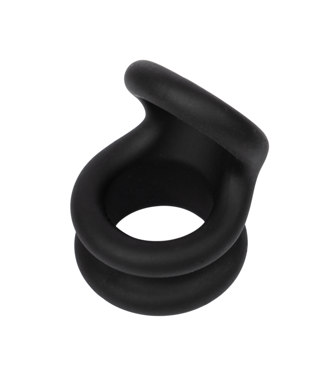 Rimba Rimba Bondage Play - Siliconen Cockring - Zwart