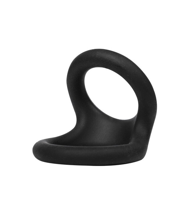 Rimba Rimba Bondage Play - Siliconen Dubbele Ring - Zwart