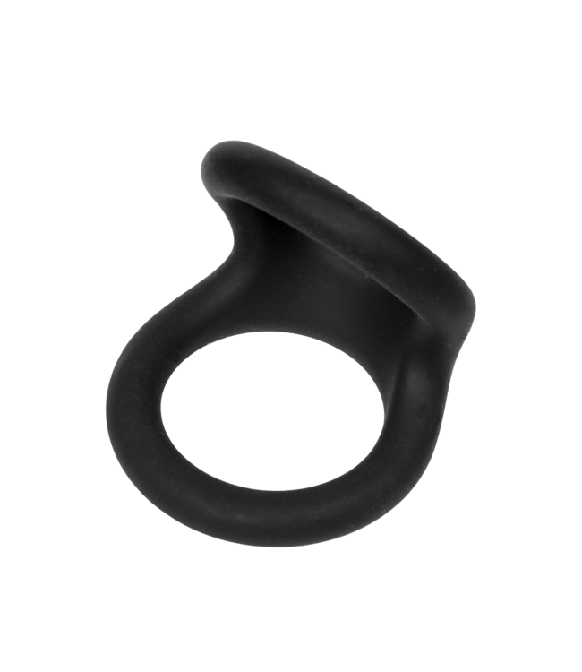 Rimba Rimba Bondage Play - Siliconen Dubbele Ring - Zwart