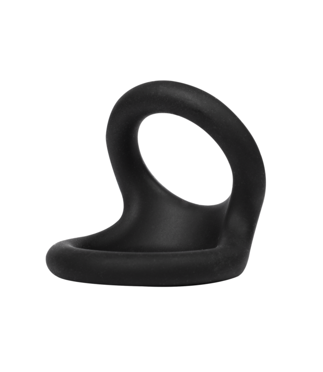 Rimba Rimba Bondage Play - Siliconen Dubbele Ring - Zwart