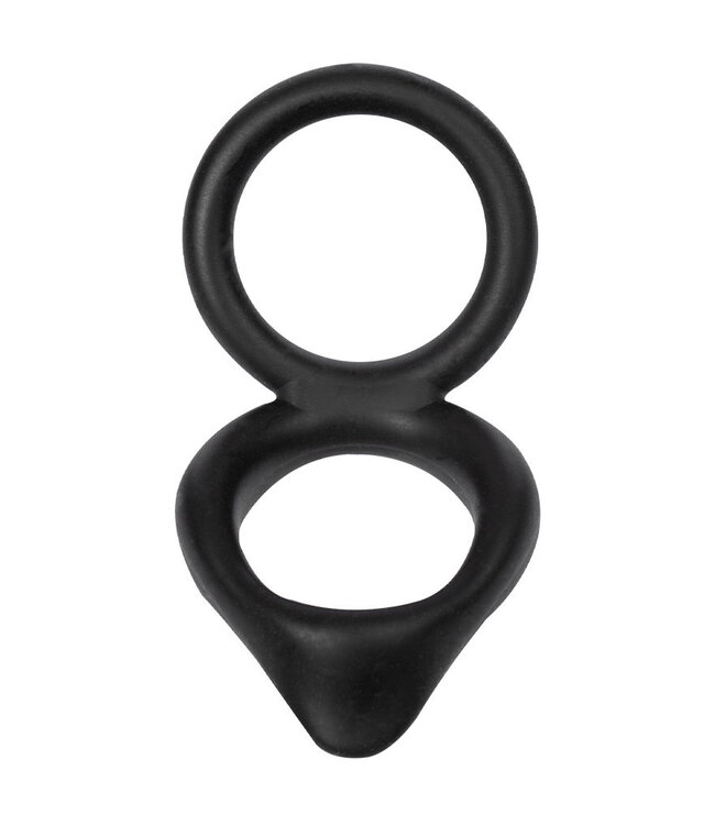 Rimba Rimba Bondage Play - Siliconen Cockring - Zwart