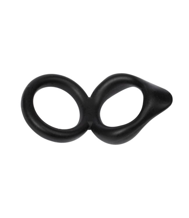 Rimba Rimba Bondage Play - Siliconen Cockring - Zwart