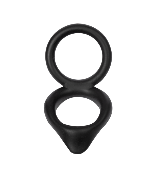 Rimba Rimba Bondage Play - Siliconen Cockring - Zwart