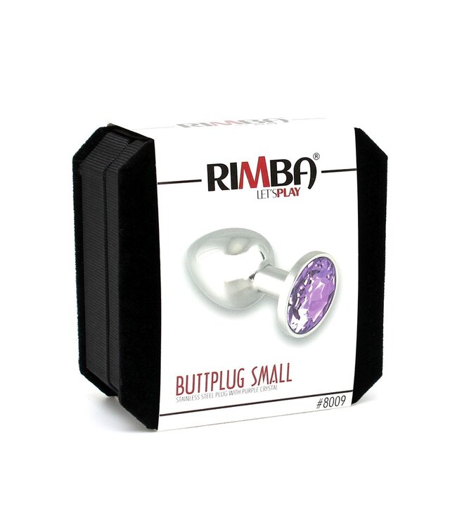 Rimba Rimba - Buttplug KLEIN met kristal (unisex)