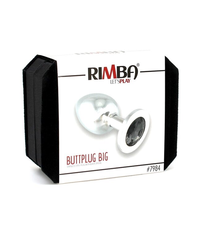 Rimba Rimba - Buttplug GROOT met kristal (unisex)