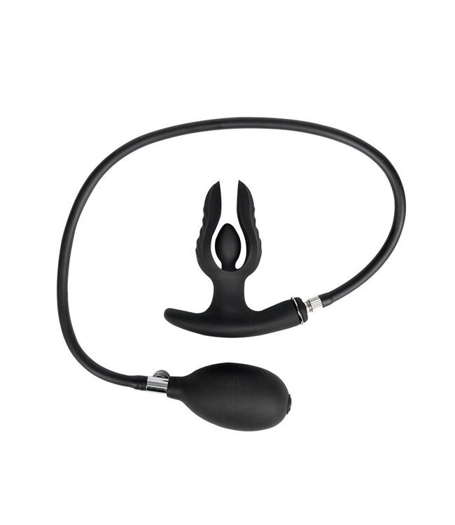 Rimba Rimba Electro Play - E-Stim Anale Plug met Pomp - Bipolair - Zwart