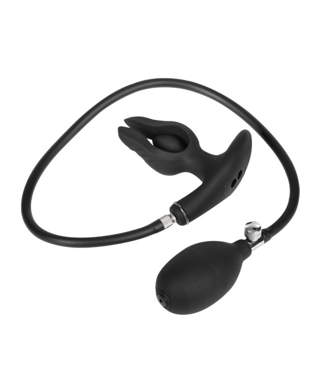 Rimba Rimba Electro Play - E-Stim Anale Plug met Pomp - Bipolair - Zwart