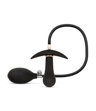 Easytoys Anal Collection Anal Collection - Opblaasbare Buttplug met Pomp 8 cm - Zwart