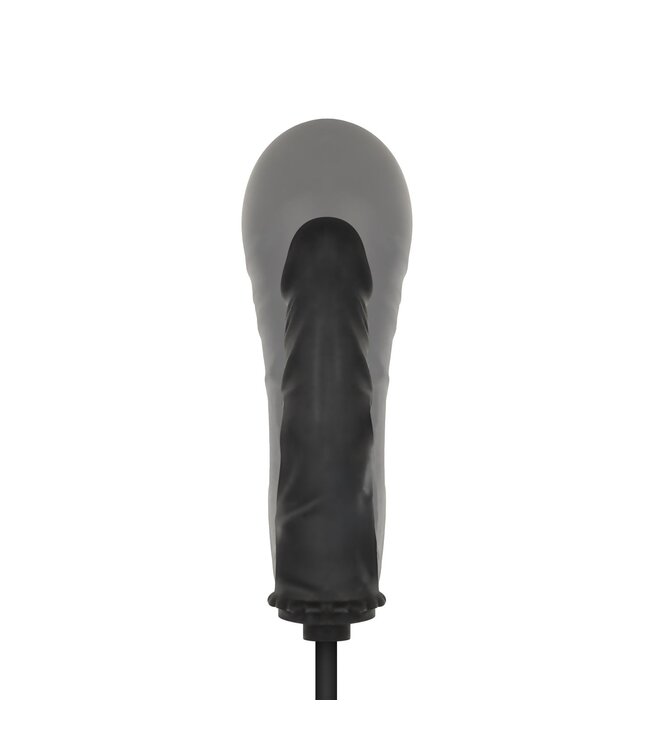 Easytoys Anal Collection Anal Collection - Opblaasbare Dildo met Pomp 14,5 cm - Zwart