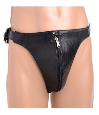 XR Brands Spiked Leather Kuisheidsgordel Met Spikes