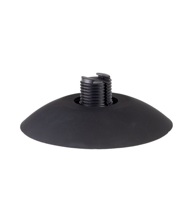 Rimba Rimba Latex Play - Verwisselbare Dildo voor Strap-on met Zuignap - Zwart