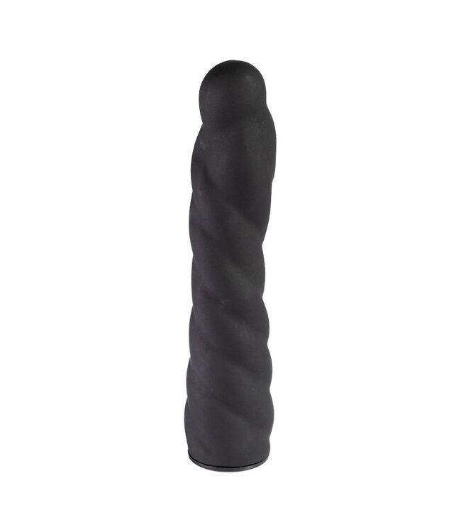 Rimba Rimba Latex Play - Verwisselbare Dildo voor Strap-on - Zwart
