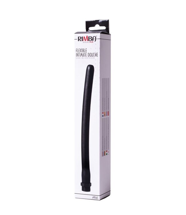 Rimba Rimba Latex Play - Flexibele Intieme Douche - Zwart