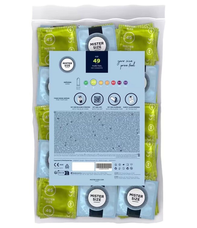 MISTER SIZE 49mm Condoms 100pcs