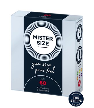 MISTER SIZE 60mm Condoms 3pcs