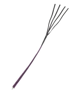 Rimba RISE - 90cm Bull Whip - Zwart/Paars