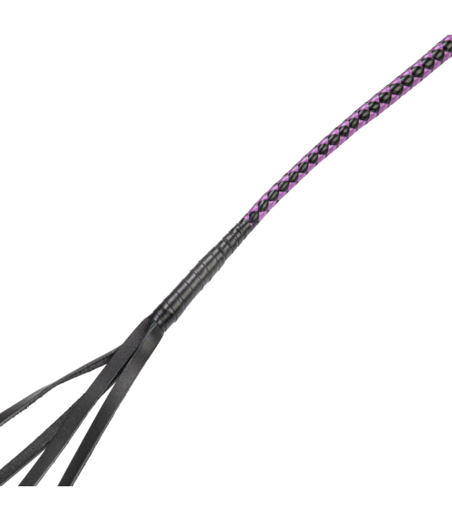 Rimba RISE - 90cm Bull Whip - Zwart/Paars